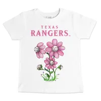 Infant Tiny Turnip White Texas Rangers Baseball Tear T-Shirt