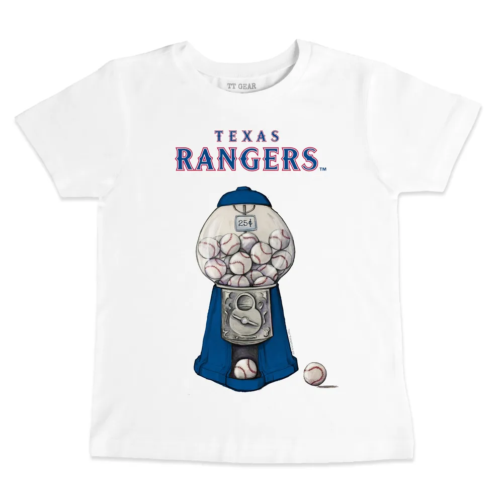 Lids Texas Rangers Tiny Turnip Infant Gumball Machine T-Shirt - White