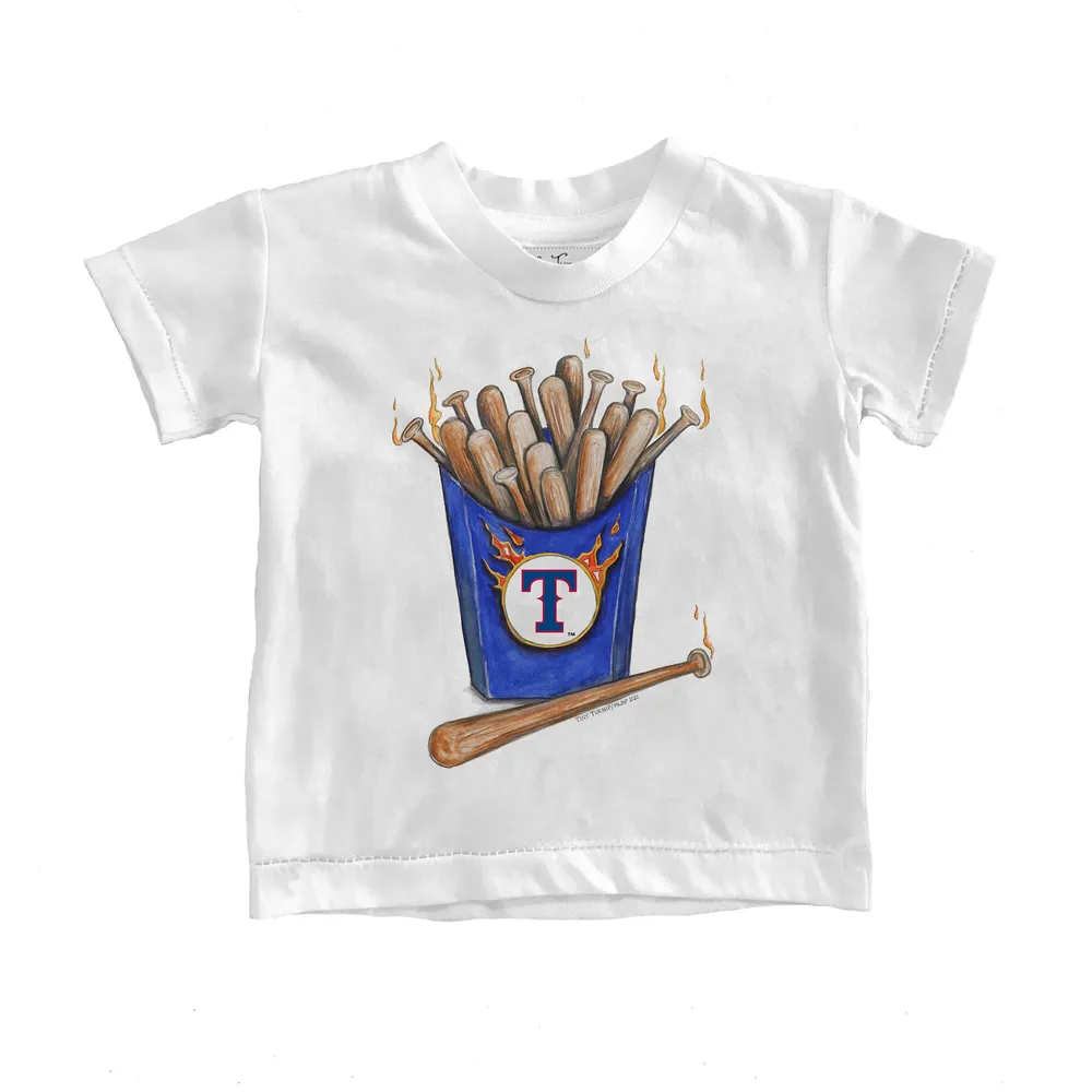 Texas Rangers Tiny Turnip Infant Stitched Baseball T-Shirt - White