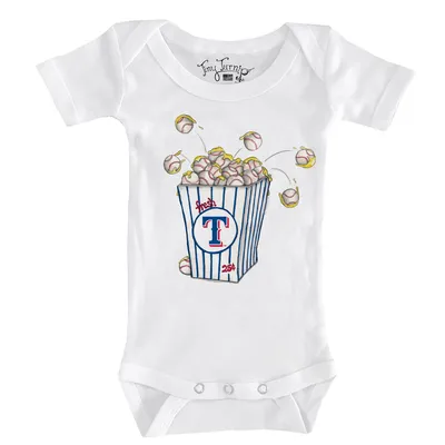 Lids Texas Rangers Tiny Turnip Youth Baseball Bow T-Shirt - White