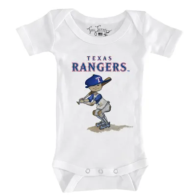 Texas Rangers Tiny Turnip Infant Slugger Bodysuit - White