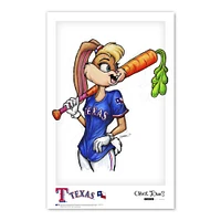 Lola Bunny Texas Rangers 11"x 17" Looney Tunes affiche imprimée