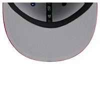 Men's New Era  Dark Blue Texas Rangers Pinstripe 59FIFTY Fitted Hat