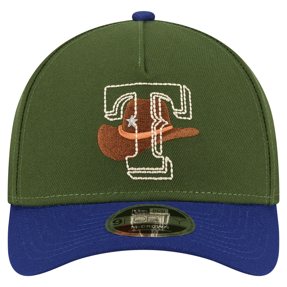 Men's New Era Dark Green Texas Rangers City Feature 9FORTY A-Frame Adjustable Hat