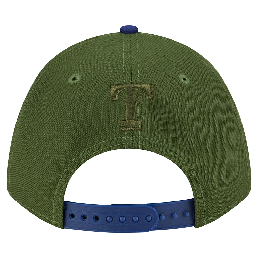 Men's New Era Dark Green Texas Rangers City Feature 9FORTY A-Frame Adjustable Hat