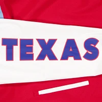 Men's New Era  Red/Light Blue Texas Rangers Color Block Full-Zip Hoodie Windbreaker