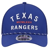 Men's New Era  Royal Texas Rangers Minimalist 9FORTY A-Frame Adjustable Hat
