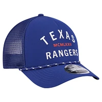 Men's New Era  Royal Texas Rangers Minimalist 9FORTY A-Frame Adjustable Hat