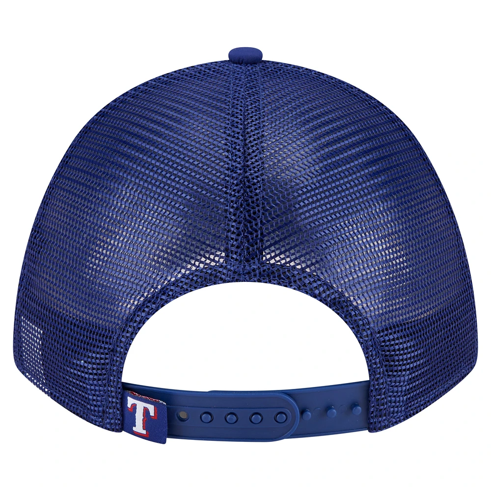 Men's New Era  Royal Texas Rangers Minimalist 9FORTY A-Frame Adjustable Hat