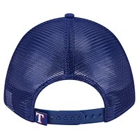 Men's New Era  Royal Texas Rangers Minimalist 9FORTY A-Frame Adjustable Hat