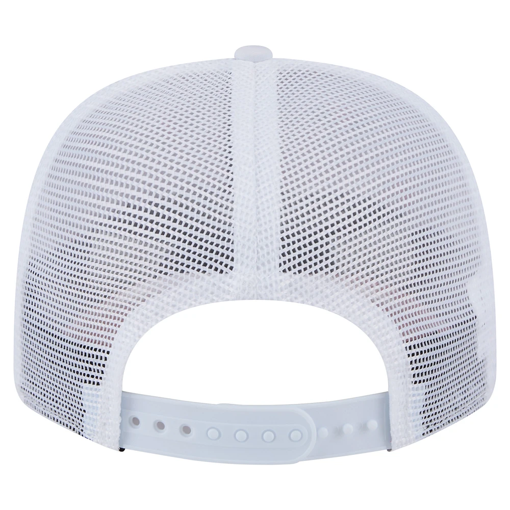 Men's New Era  White Texas Rangers Flamingo Mesh Back 9SEVENTY Stretch-Snap Hat