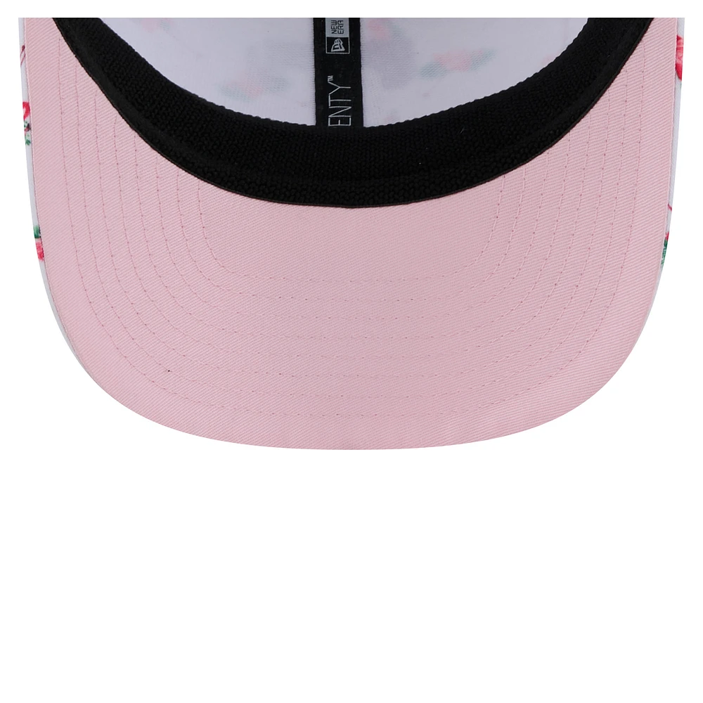 Men's New Era  White Texas Rangers Flamingo Mesh Back 9SEVENTY Stretch-Snap Hat
