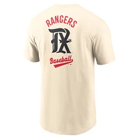 T-shirt Nike crème Texas Rangers 2025 City Connect pour homme