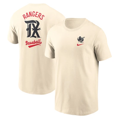 T-shirt Nike crème Texas Rangers 2025 City Connect pour homme