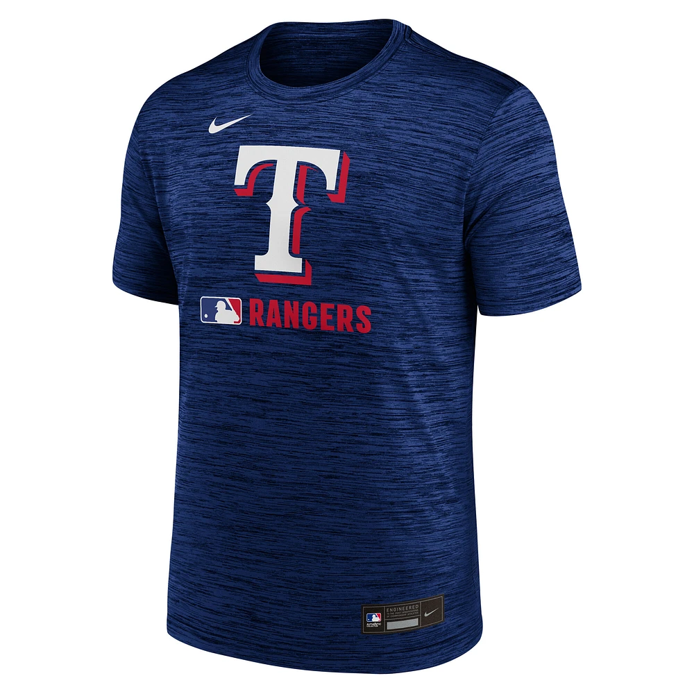 Men's Nike  Royal Texas Rangers Authentic Collection Velocity Performance T-Shirt