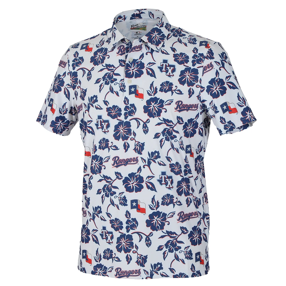 Polo Performance Pua blanc Reyn Spooner des Texas Rangers pour homme
