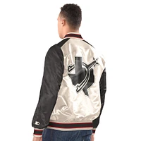 Men's Starter  White Texas Rangers Full-Snap Jacket