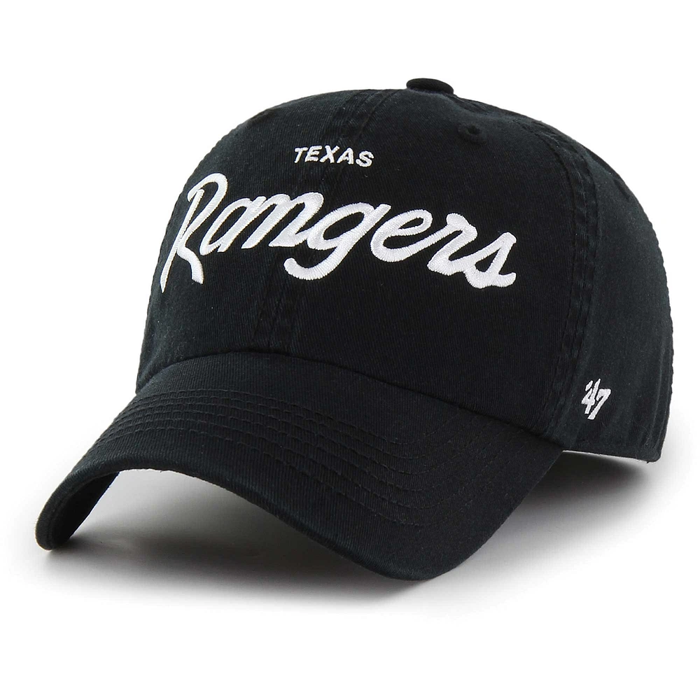 Casquette ajustée '47 Texas Rangers Crosstown Classic Franchise pour hommes noire