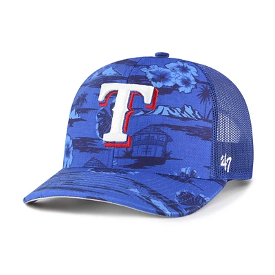 Casquette ajustable Texas Rangers Fiji Trucker bleue '47 pour homme