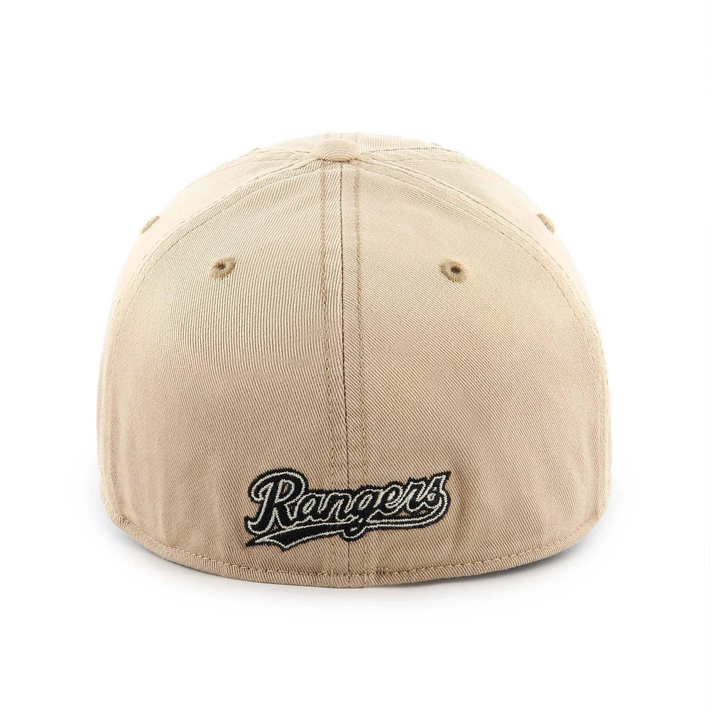 Men's '47 Khaki Texas Rangers Dusted Franchise Fitted Hat