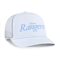Casquette camionneur ajustable bleu clair Texas Rangers Foundation Script Hitch pour homme, modèle 1947