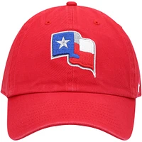 Casquette réglable '47 Red Texas Rangers Clean Up pour homme