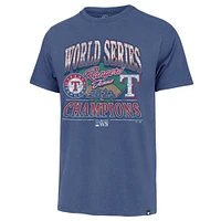 Men's '47  Royal Texas Rangers 2023 World Series Champions Playoff Franklin T-Shirt