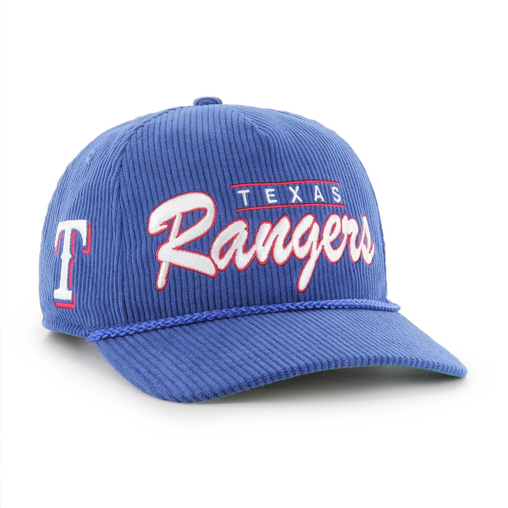 Casquette ajustable en velours côtelé Royal Texas Rangers '47 pour homme