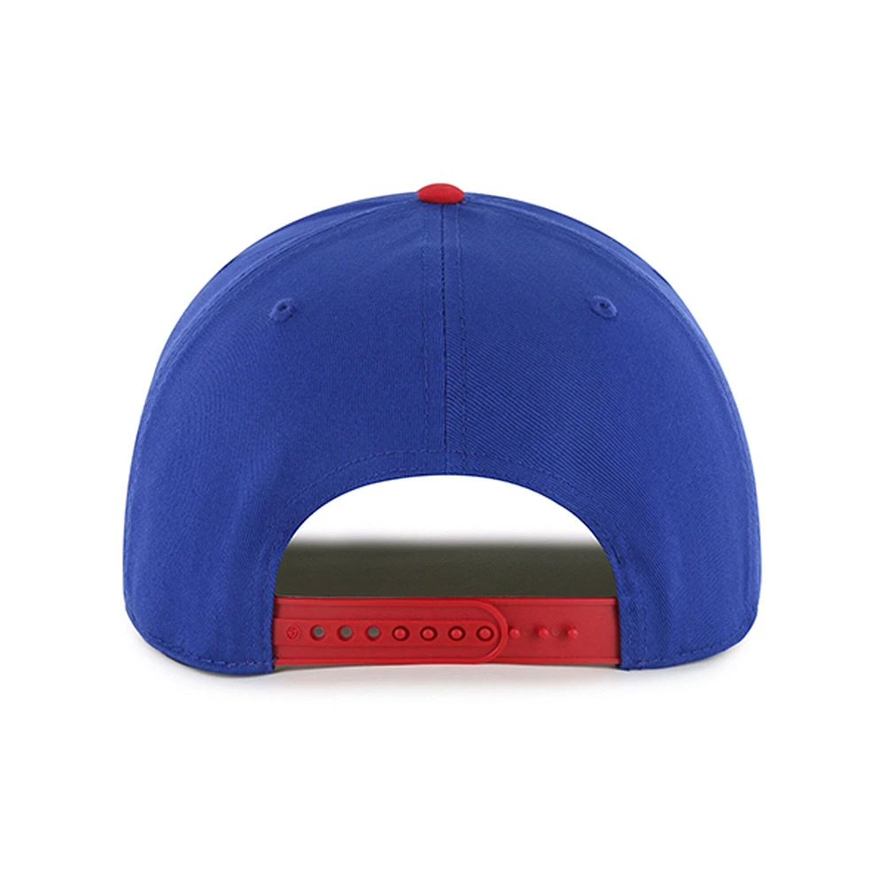 Casquette ajustable à nœud en corde Dropshadow '47 Royal Texas Rangers pour homme