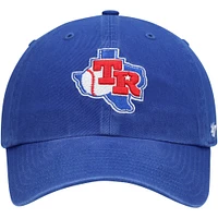 Casquette réglable Clean Up de la collection Cooperstown des Royal Texas Rangers Team '47 pour homme