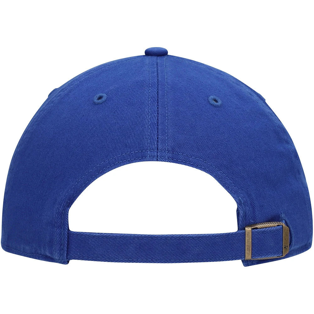 Casquette réglable Clean Up de la collection Cooperstown des Royal Texas Rangers Team '47 pour homme