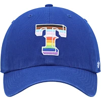 Men's '47  Royal Texas Rangers Team Pride Clean Up Adjustable Hat