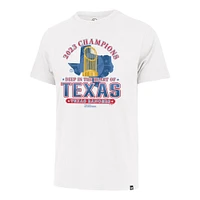 Men's '47 White Texas Rangers 2023 World Series Champions Local Playoff Franklin T-Shirt