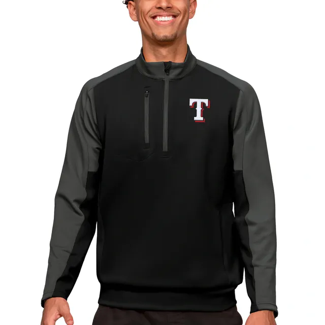 Antigua Men's Texas Rangers Black Protect Jacket