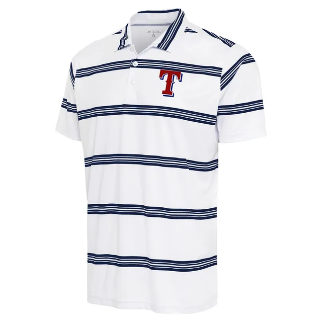Men's Cutter & Buck White Texas Rangers Forge Stretch Polo Size: Small
