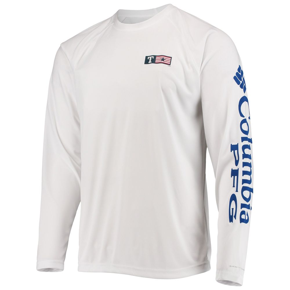 Men's Texas Rangers Club Grey Long Sleeve T-Shirt