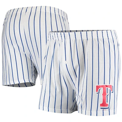 Men's Concepts Sport White Texas Rangers Vigor Boxer Shorts