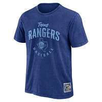 Collection Darius Rucker pour hommes par Fanatics Royal Texas Rangers Cooperstown T-shirt délavé