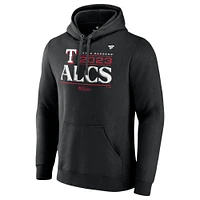 Men's Fanatics  Black Texas Rangers 2023 Division Series Winner Locker Room Pullover Hoodie