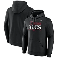 Men's Fanatics  Black Texas Rangers 2023 Division Series Winner Locker Room Pullover Hoodie