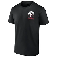 T-shirt noir Fanatics pour hommes des Texas Rangers 2023 Champions de la Série mondiale Big & Tall Roster