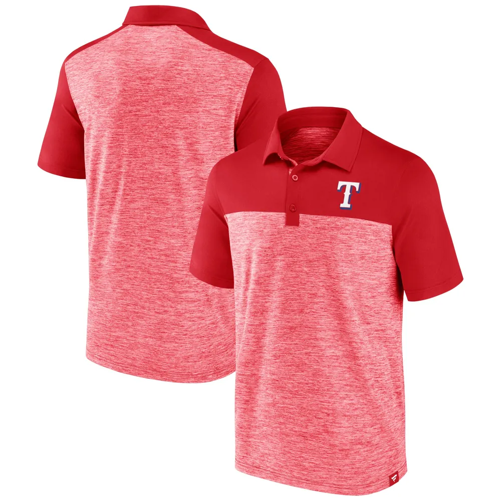 Lids Texas Rangers Fanatics Branded Iconic Omni Brushed Space-Dye Polo -  Red