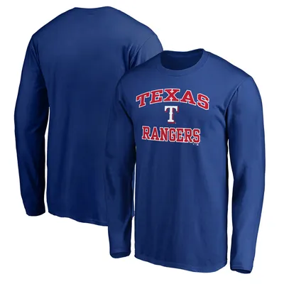 Men's Fanatics Branded Royal Texas Rangers Team Heart & Soul Long Sleeve T-Shirt