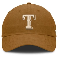 Men's Fanatics Brown Texas Rangers Act Natural Chopper Adjustable Hat