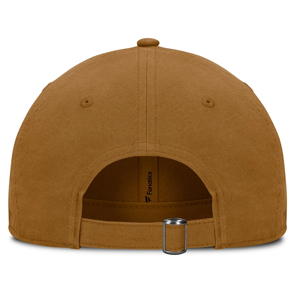 Men's Fanatics Brown Texas Rangers Act Natural Chopper Adjustable Hat