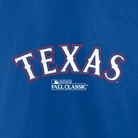 Men's Fanatics Josh Jung Royal Texas Rangers 2023 American League Champions Player Name & Number T-Shirt