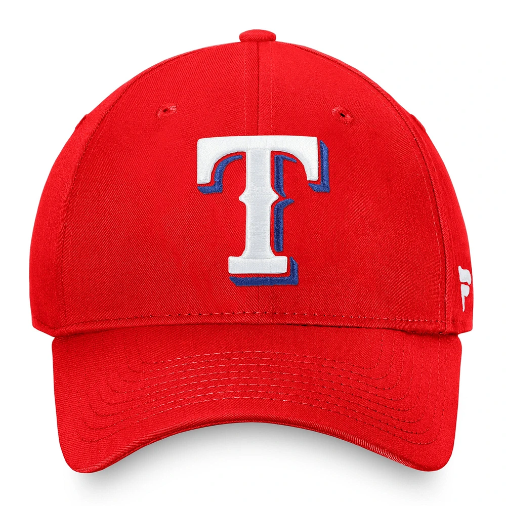Men's Fanatics Red Texas Rangers Core Adjustable Hat