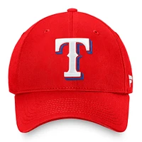 Men's Fanatics Red Texas Rangers Core Adjustable Hat