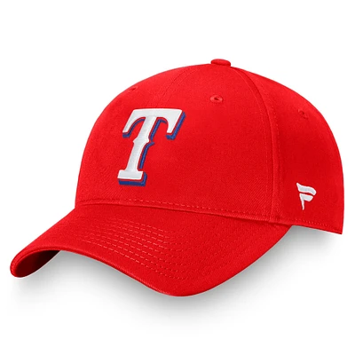 Men's Fanatics Red Texas Rangers Core Adjustable Hat