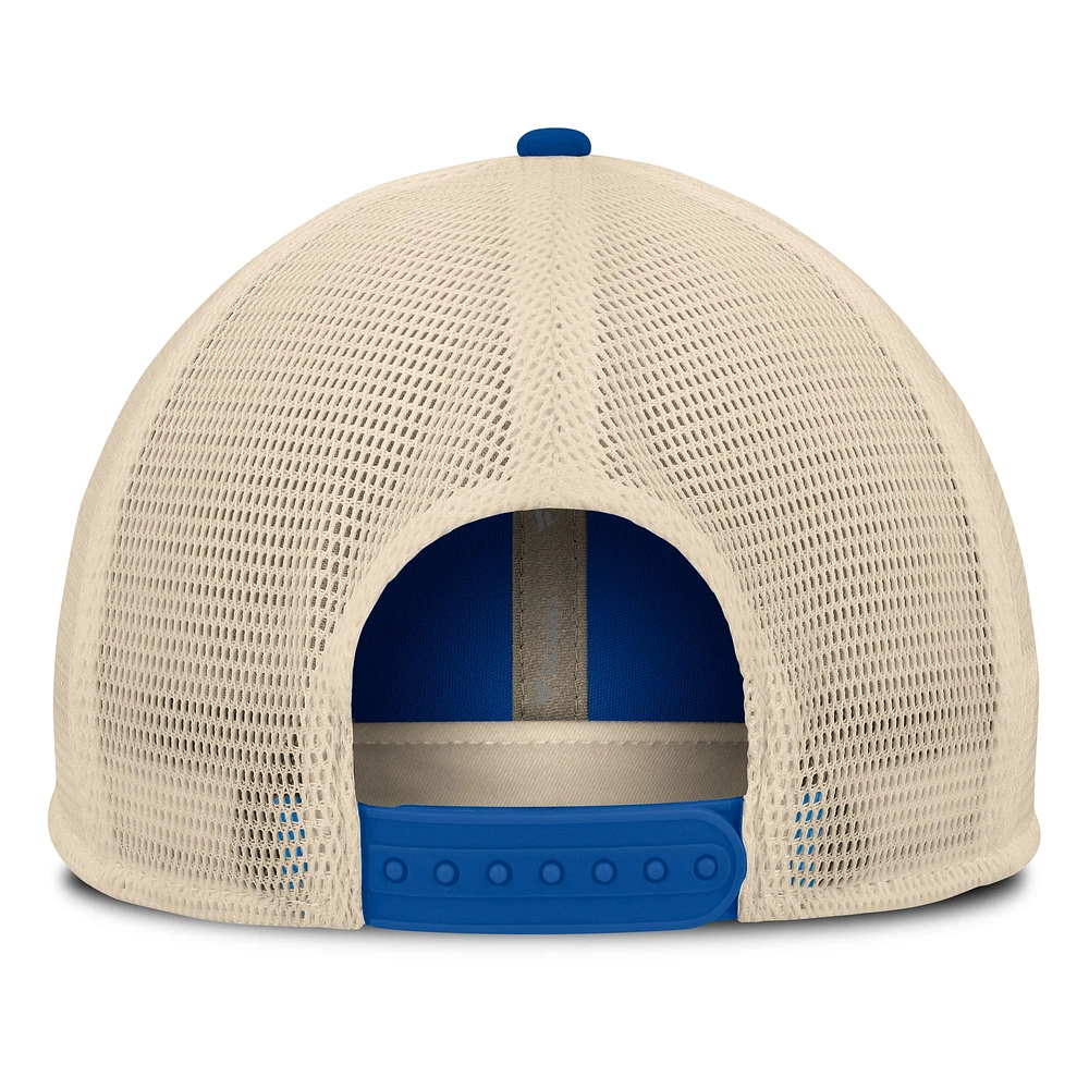 Men's Fanatics Royal/Natural Texas Rangers Cooperstown Collection Powers Snapback Hat